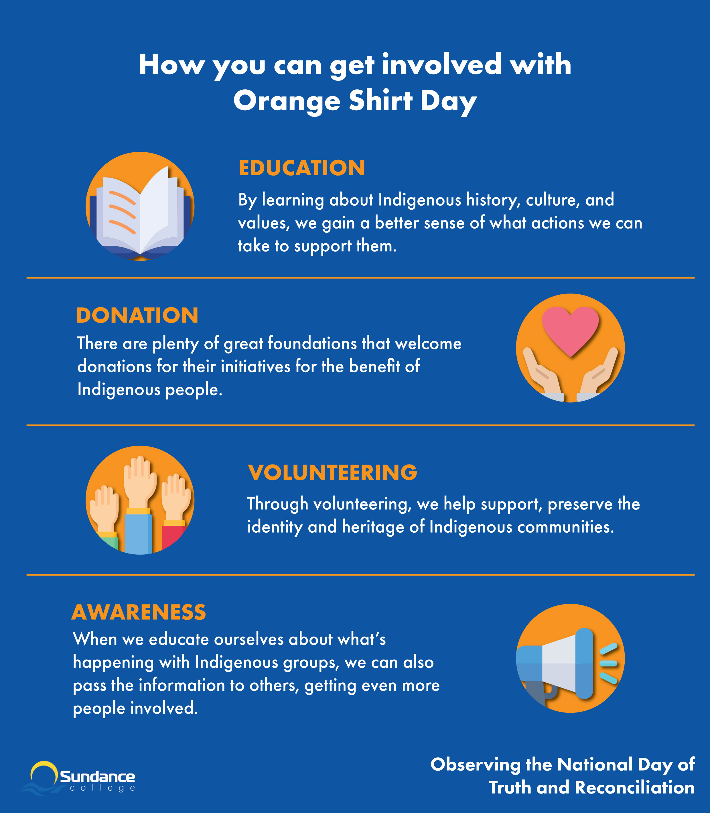 Ways to get involved with Orange Shirt Day