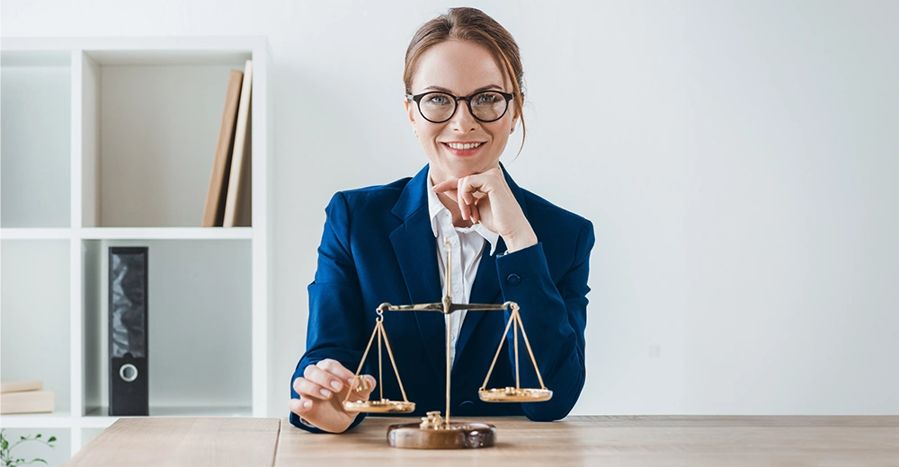 Legal assistant in office setting, highlighting professionalism and potential for legal assistant career growth.