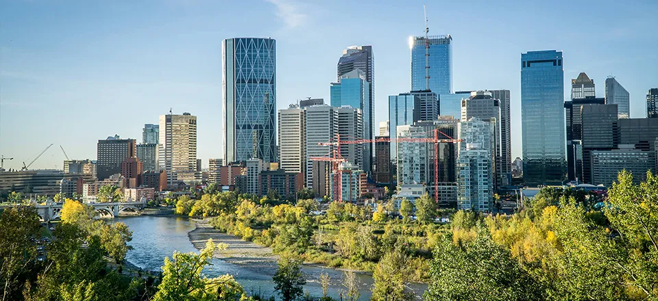 The Calgary skyline.