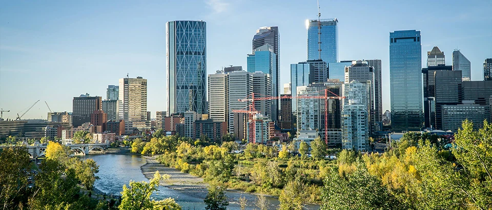 The Calgary skyline.