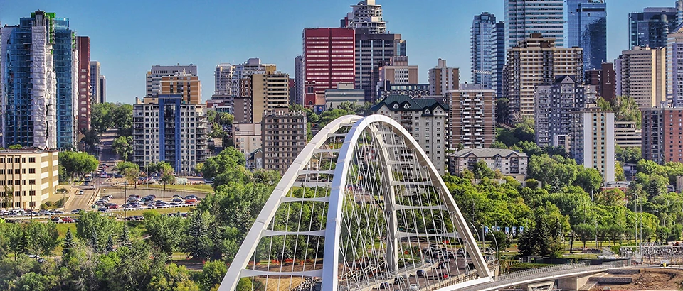 The Edmonton skyline.