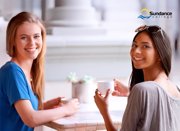 body two friends meet for coffee an example of overcoming blue monday by connecting with others