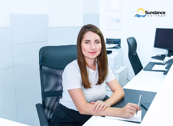 Female Hospitality Business Manager in her workplace.