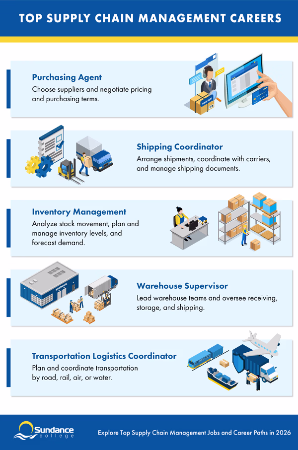 infographic top supply chain management careers